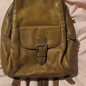 Tignanello Tan Leather Backpack